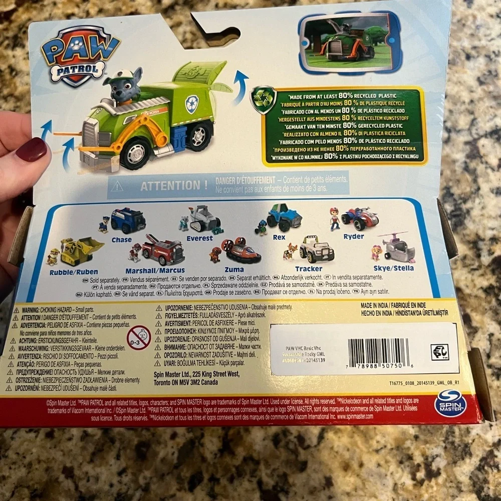 NEW PAW Patrol, Rocky’s Recycle Truck with Figure